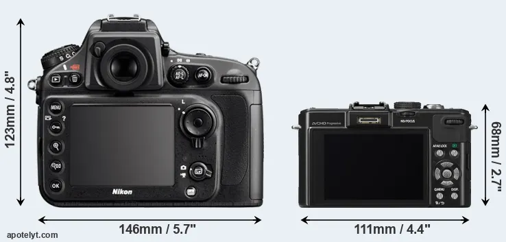 Comparison D800 or LX7 rear
