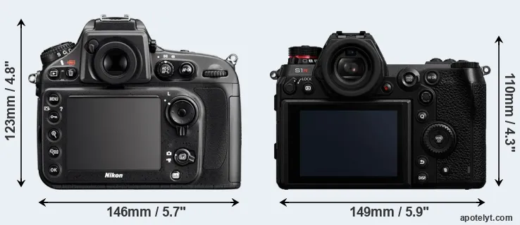 Comparison D800 or S1R rear