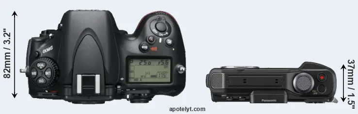 Compare D800 versus TS7 top