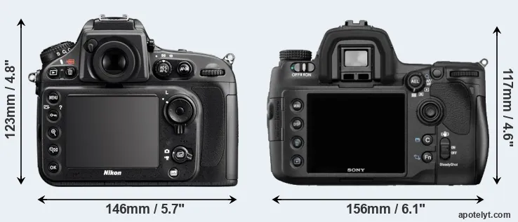 Comparison D800 or A850 rear