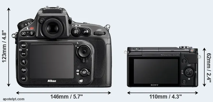 Comparison D800 or NEX-3N rear