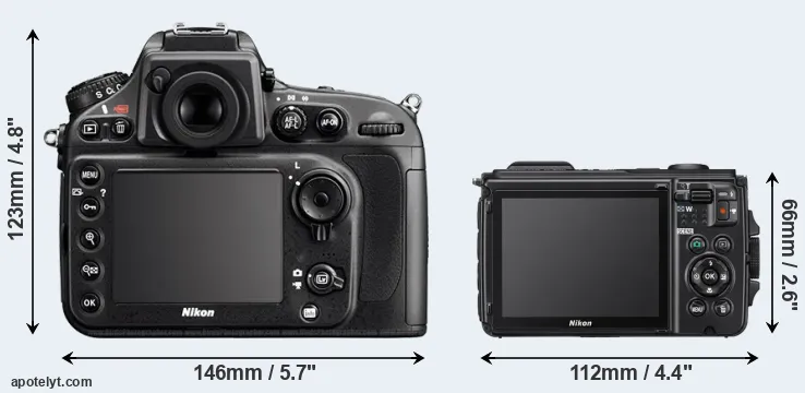 Comparison D800E or W300 rear