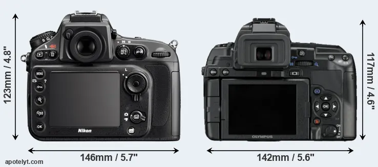 Comparison D800E or E-5 rear