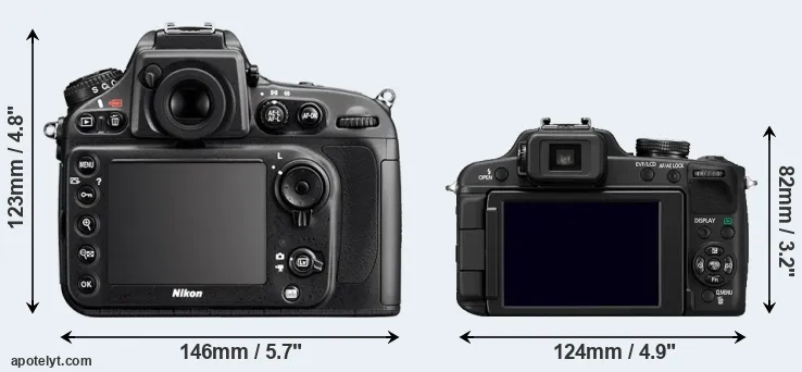 Comparison D800E or FZ100 rear