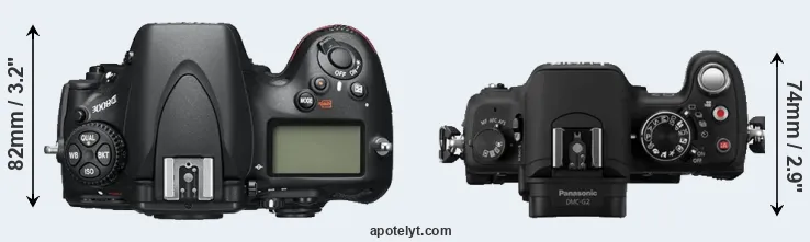 Compare D800E versus G2 top