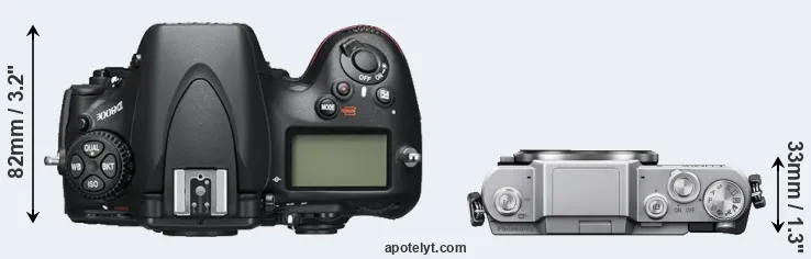 Compare D800E versus GF7 top