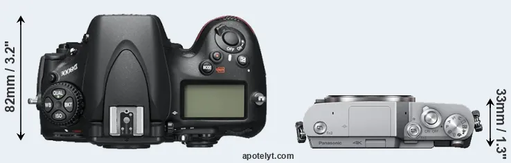 Compare D800E versus GX850 top