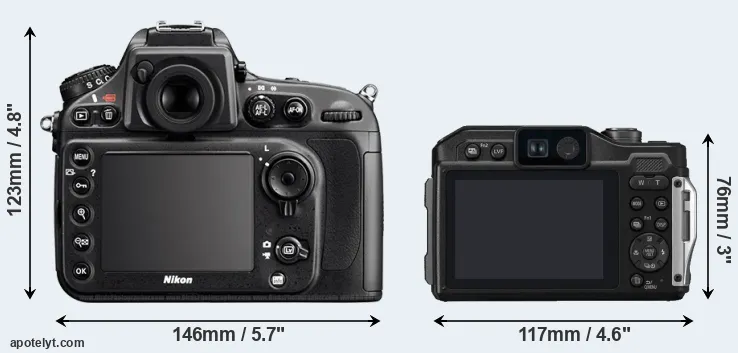 Comparison D800E or TS7 rear