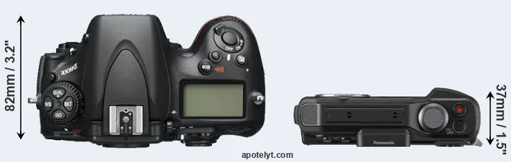 Compare D800E versus TS7 top