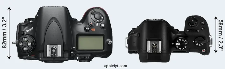 Compare D800E versus NX30 top