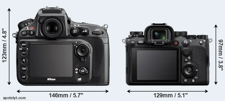 Comparison D800E or A1 rear