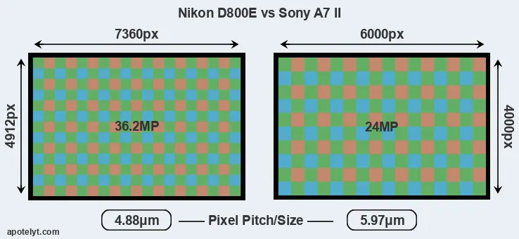 D800E versus A7 II MP
