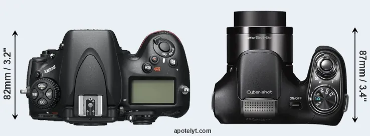 Compare D800E versus H200 top