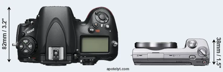Compare D800E versus NEX-5 top