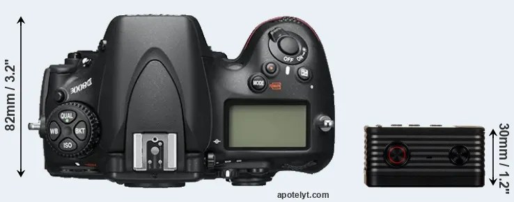 Compare D800E versus RX0 top