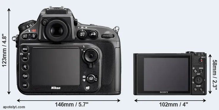 Comparison D800E or WX800 rear