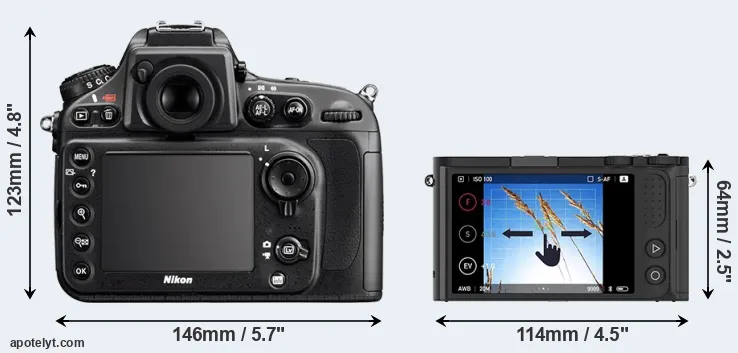 Comparison D800E or M1 rear