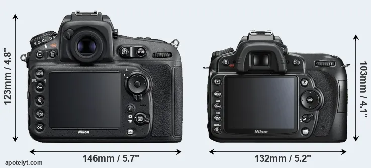 Comparison D810 or D90 rear