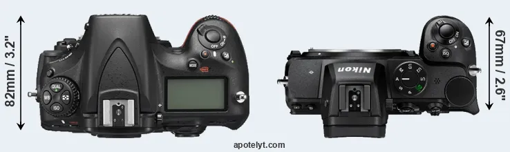 Compare D810 versus Z5 top