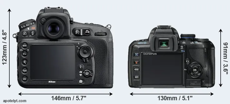 Comparison D810 or E-450 rear