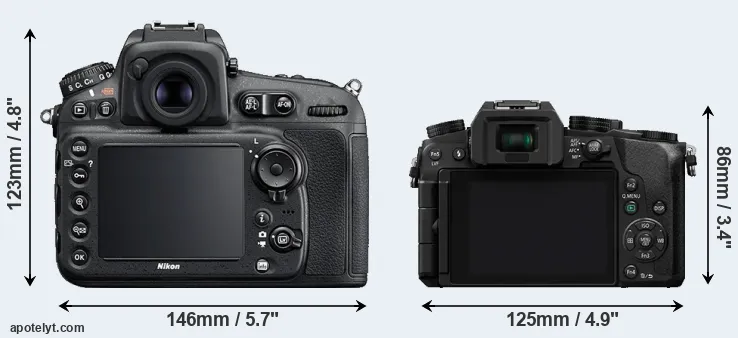 Comparison D810 or G7 rear