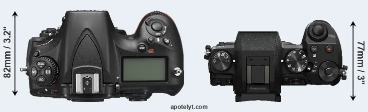 Compare D810 versus G7 top