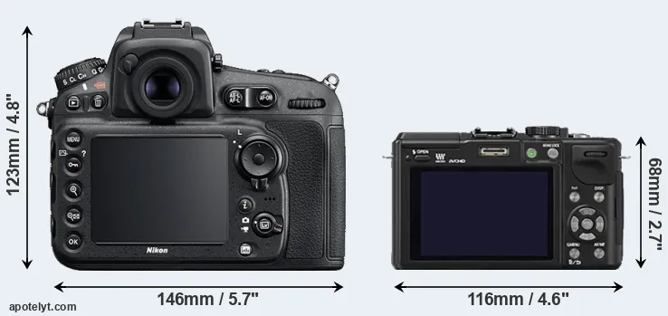 Comparison D810 or GX1 rear