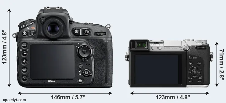 Comparison D810 or GX7 rear