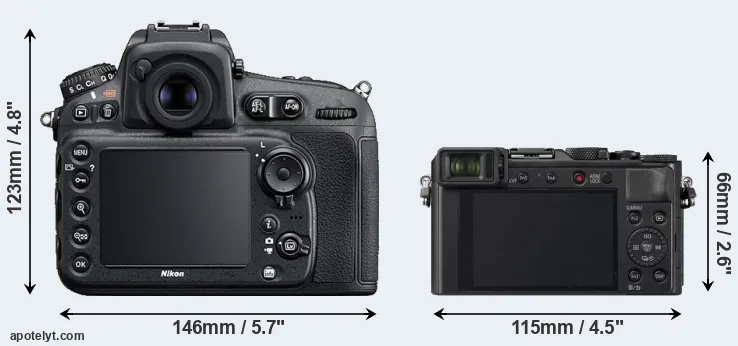 Comparison D810 or LX100 II rear