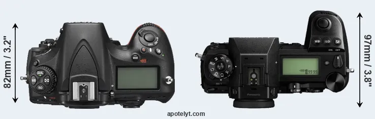 Compare D810 versus S1 top