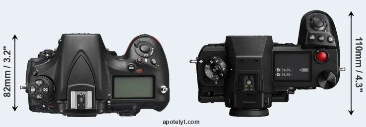 Compare D810 versus S1H top