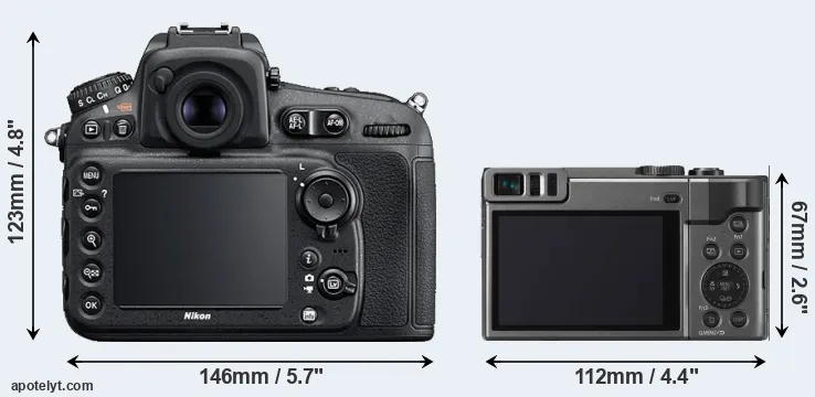 Comparison D810 or ZS70 rear