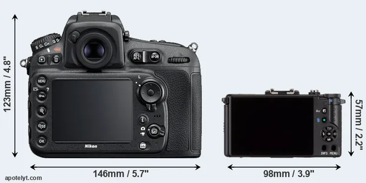 Comparison D810 or Pentax Q rear