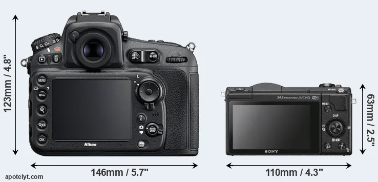Comparison D810 or A5100 rear