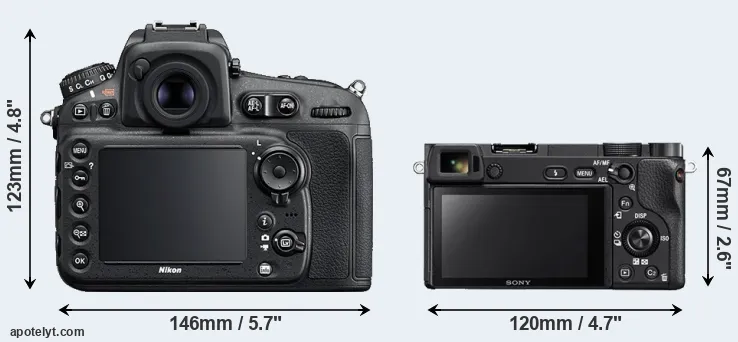 Comparison D810 or A6300 rear