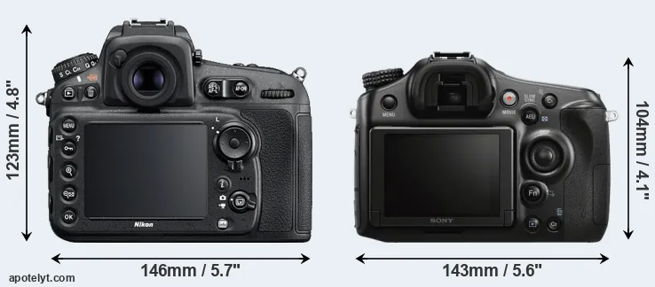 Comparison D810 or A68 rear