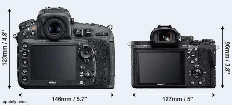 Comparison D810 or A7 II rear