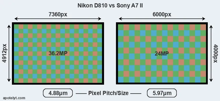 D810 versus A7 II MP