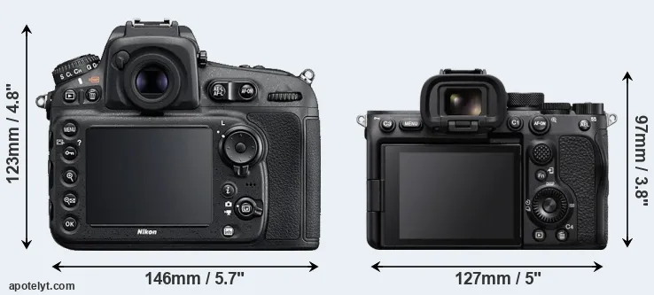Comparison D810 or A7S III rear