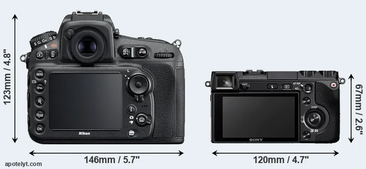 Comparison D810 or NEX-7 rear