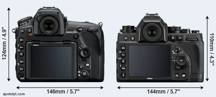 Comparison D850 or Df rear