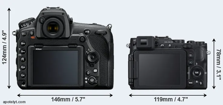 Comparison D850 or P7800 rear