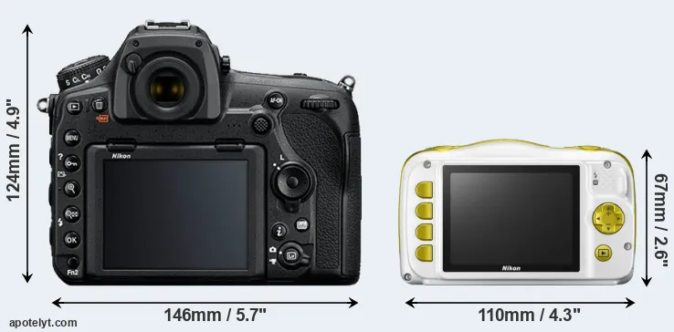 Comparison D850 or W150 rear
