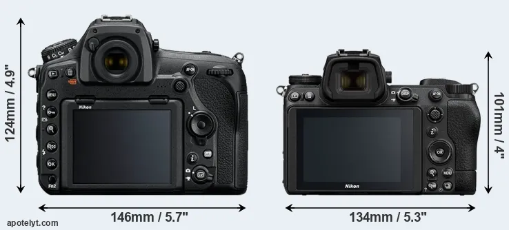 Comparison D850 or Z6 II rear