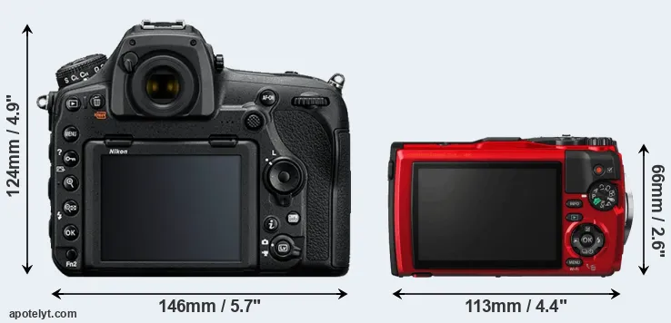 Comparison D850 or TG-5 rear