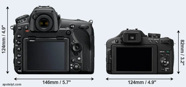 Comparison D850 or FZ150 rear