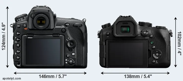 Comparison D850 or FZ2500 rear