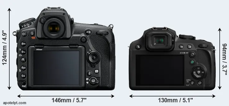 Comparison D850 or FZ82 rear