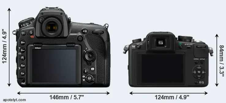 Comparison D850 or G10 rear