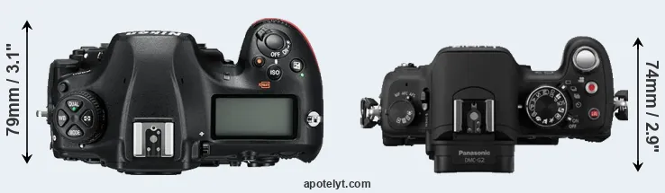 Compare D850 versus G2 top